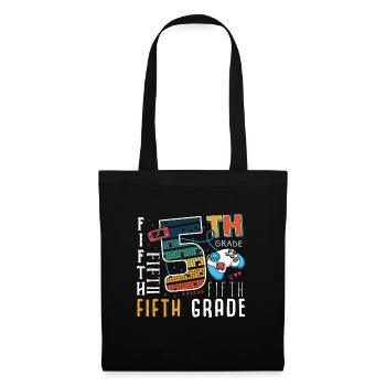 5th grade gaming schoolchild - Tote Bag - black - Front