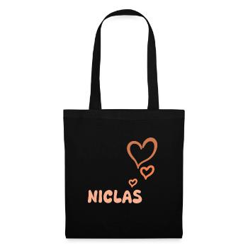First name Niclas - Tote Bag - black - Front