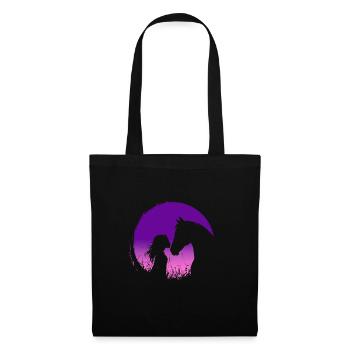 Cheval Fille Poney Cheval Amour Cavalier - Sac en tissu - noir - Devant