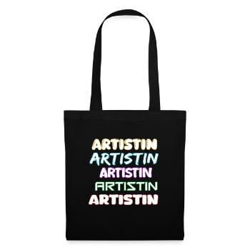 Artistin als Job - Stoffbeutel - Schwarz - Vorne