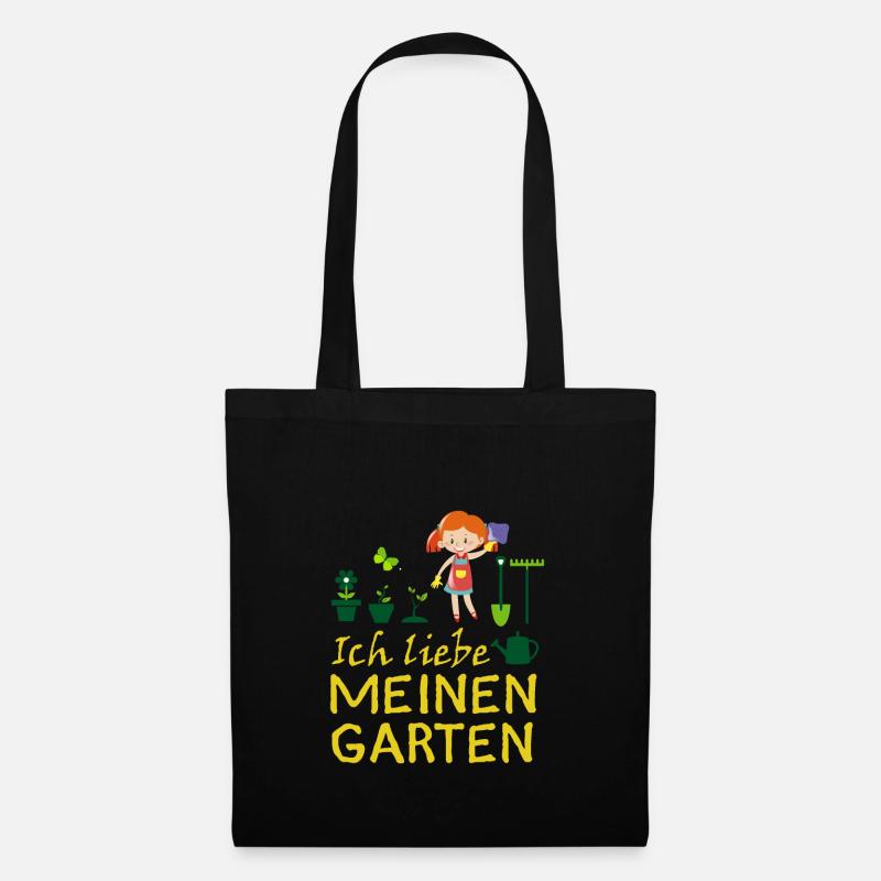 Garten, Gartenarbeit, Gärtner - Stoffbeutel - Schwarz