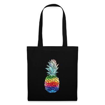 Rainbow Pineapple Pineapple Shirt - Tote Bag - black - Front