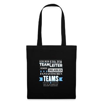 Teamleiter Lustig Team Geschenk Produktionsfirma - Stoffbeutel - Schwarz - Vorne