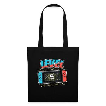 9ème anniversaire Happy Birthday Gamer Gamer Level 9 - Sac en tissu - noir - Devant