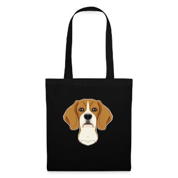 Beagle Lover I Dog Lover I Beagle - Sac en tissu - noir - Devant
