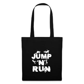 Jump 'N' Run OCR Dirtrun Mudder Laufstrecke - Stoffbeutel - Schwarz - Vorne
