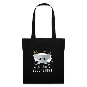 Offizieller Schlafanzug-Pyjama Koala, lustig - Stoffbeutel - Schwarz - Vorne