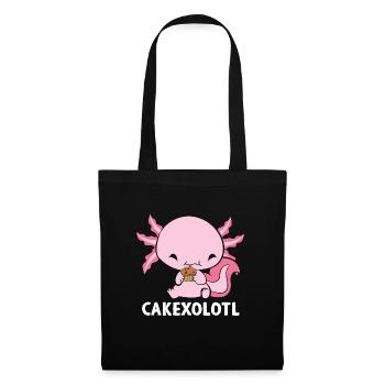 Cakexolotl Kuchen Axolotl - Stoffbeutel - Schwarz - Vorne