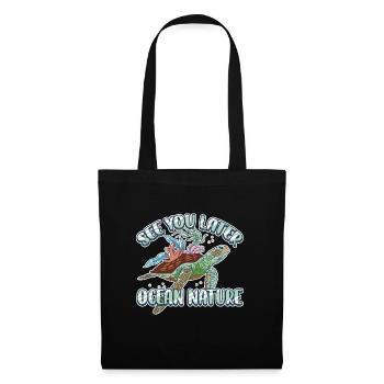 See You Later Ocean Nature Marine Biologist - Stoffbeutel - Schwarz - Vorne