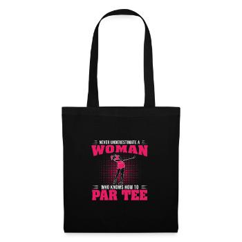 Never Underestimate A Woman Who Golf Funny - Tote Bag - black - Front
