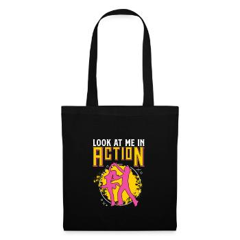 Look At Me In Action Funny Salsa Dancer Latin - Tote Bag - black - Front