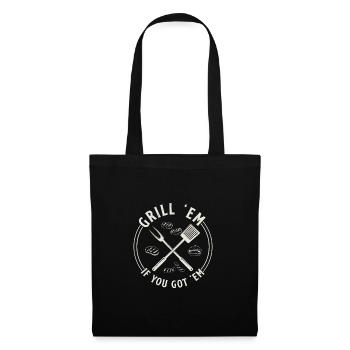 Funny Grilling Meat Party For A Grillmaster - Tote Bag - black - Front