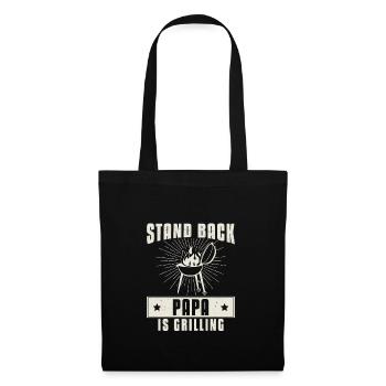 Stand Back Papa Is Grilling Funny Grill Meat For - Tote Bag - black - Front