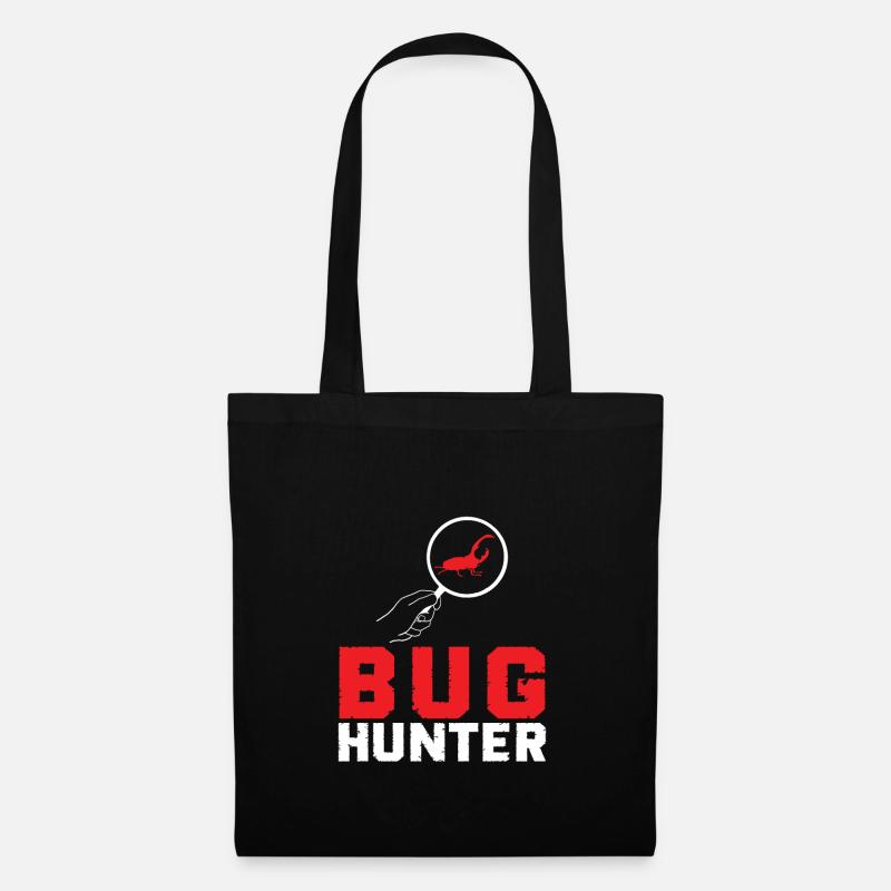Bug Hunter Funny Entomologist Bug Species - Tote Bag - black