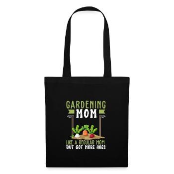 Gardening Mom Lustige Hacke Landschaftsgestaltung - Stoffbeutel - Schwarz - Vorne