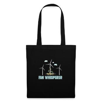 Fan Whisperer Technicien d'éolienne amusant - Sac en tissu - noir - Devant