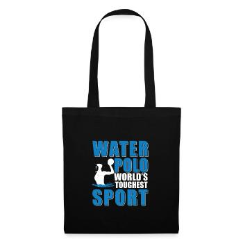 Wasser-Poloshirt, lustig, Schwimmsport, für - Stoffbeutel - Schwarz - Vorne