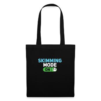 Mode écumoire sur le service amusant Pool Guy - Sac en tissu - noir - Devant