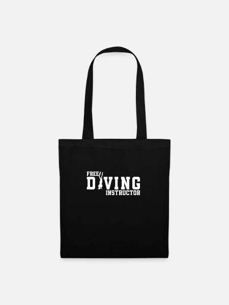Free Diving Instructor Funny Freediving - Stoffbeutel - Schwarz