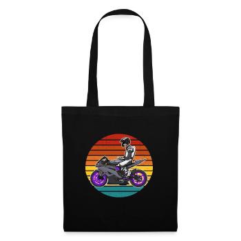Moto Lifestyle / Moto / Motos motard - Sac en tissu - noir - Devant