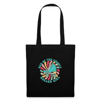 Groovy Roller Skates For Retro Quad Skating - Tote Bag - black - Front