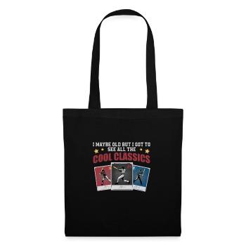 Klassische Baseball-Kartensammlung für - Stoffbeutel - Schwarz - Vorne