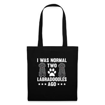 Labradoodle Dog - Tote Bag - black - Front