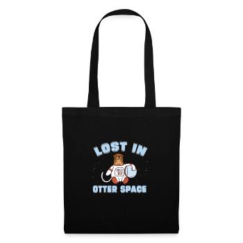Lustiges Otter Space Pun Lost In Otter Space für - Stoffbeutel - Schwarz - Vorne