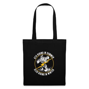 ATV Riding in Summer Sled Riding In Winter - Tote Bag - black - Front