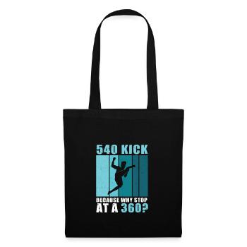 Tricking 540 Kick Fun Freestyle Acrobatics - Tote Bag - black - Front