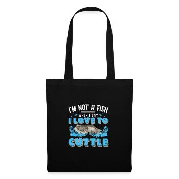 Funny that I'm not a fish when I say - Tote Bag - black - Front