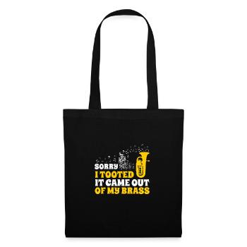 Euphonium Sorry I Tooted Funny Euphonium - Tote Bag - black - Front