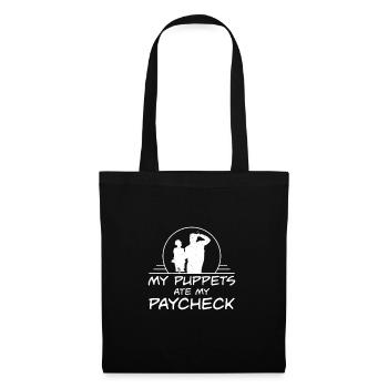 Drôle de ventriloque Mes marionnettes ont mon - Sac en tissu - noir - Devant