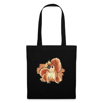 Squirrel Pirate Cute Kids Rodent Forest Animal - Stoffbeutel - Schwarz - Vorne