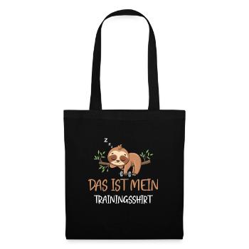 C’est ma chemise d’entraînement - Sac en tissu - noir - Devant