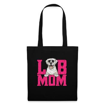 Labrador Retriever blanc Labrador Labrador blanc - Sac en tissu - noir - Devant