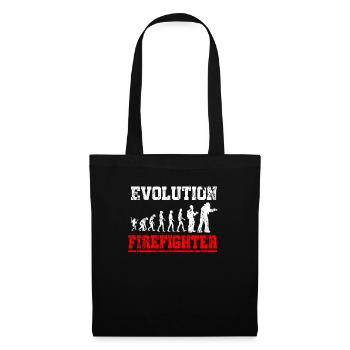 Evolution du service incendie - Sac en tissu - noir - Devant