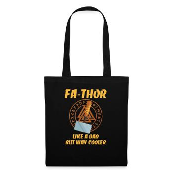 Dad Fa-Thor Hammer Hero Gift - Tote Bag - black - Front