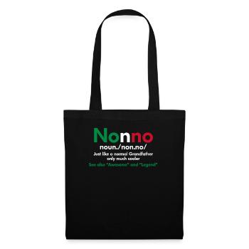 Cadeau légende grand-père grand-père Italie Nonno - Sac en tissu - noir - Devant