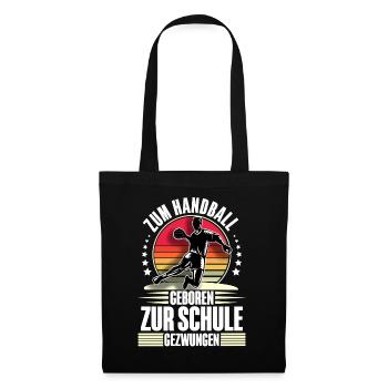 Handball Handballer - Stoffbeutel - Schwarz - Vorne