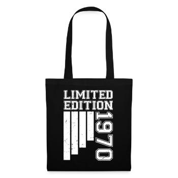 1970 Anniversaire Né En 1970 Édition Limitée - Sac en tissu - noir - Devant
