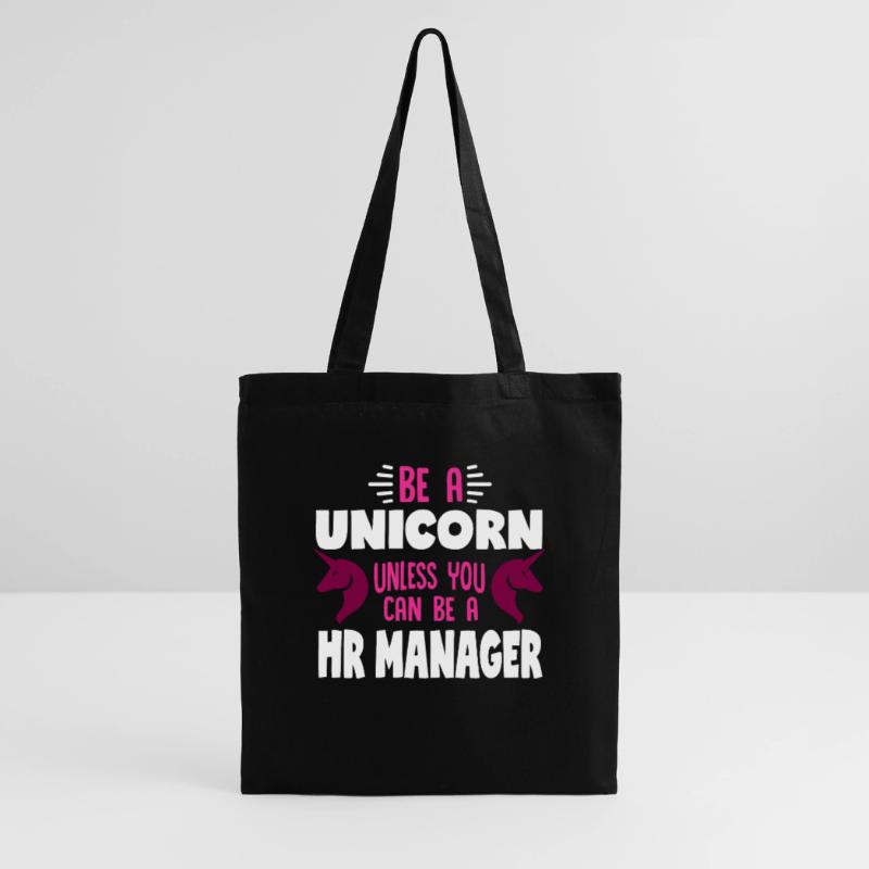 Pferd mit Horn oder HR Manager Stoffbeutel