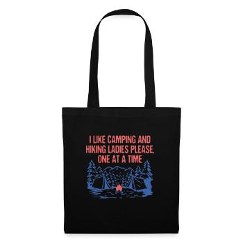 Dames S’il vous plaît un à la fois Camping Randonnée Camping Camping - Sac en tissu - noir - Devant