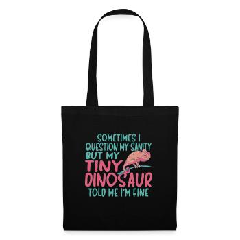 Herpétologiste des reptiles lézards caméléons - Sac en tissu - noir - Devant