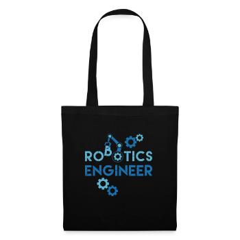 Robotik-Ingenieur Mechaniker Roboterventilator - Stoffbeutel - Schwarz - Vorne