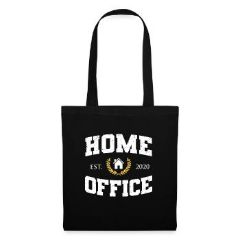 Home Office since 2020 - Stoffbeutel - Schwarz - Vorne