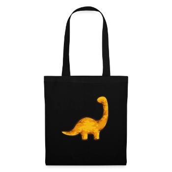 Dino Nuggets Dinosaurier Chicken Nuggets - Stoffbeutel - Schwarz - Vorne