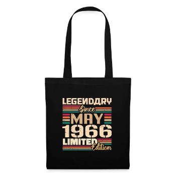 Mai 1966 Mai - Jubiläum Mai 1966 - Stoffbeutel - Schwarz - Vorne