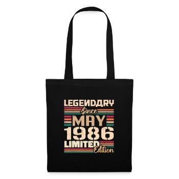 Mai 1986 Mai - Jubilé Mai 1986 - Sac en tissu - noir - Devant