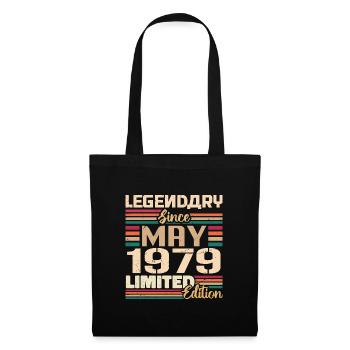 Mai 1979 Mai - Jubiläum Mai 1979 - Stoffbeutel - Schwarz - Vorne
